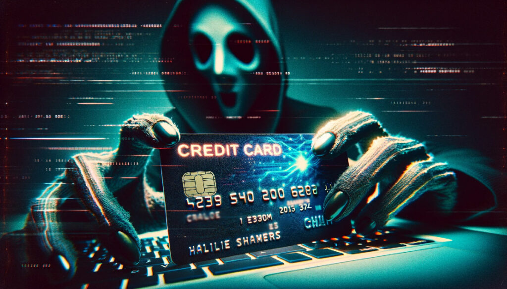 Credit card theft - DALL-E